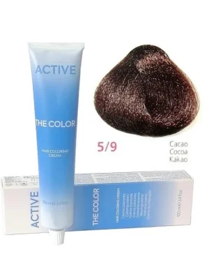 ACTIVE The Color Permanentní krémová barva na vlasy - Cacao kakaová 5-9 Nejlepší Cena