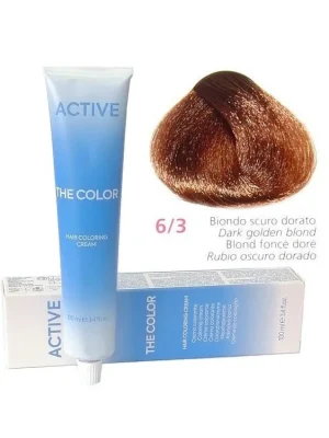 ACTIVE The Color Permanentní krémová barva na vlasy - Tmavá zlatá blond 6-3 Must-Have