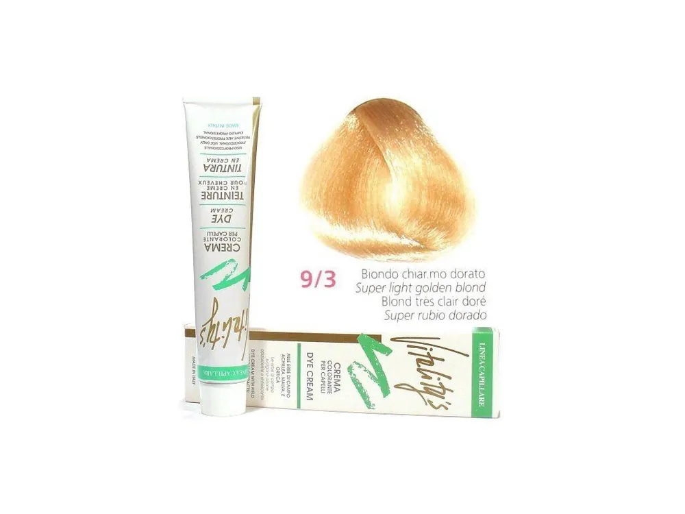 Výprodej VITALITYS Green Permanentní barva na vlasy - Nejsvětlejší zlatá blond 9-3