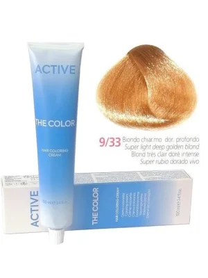 Finální Výprodej ACTIVE The Color Barva na vlasy - Intenzivní nejsvětlejší zlatá blond 9-33