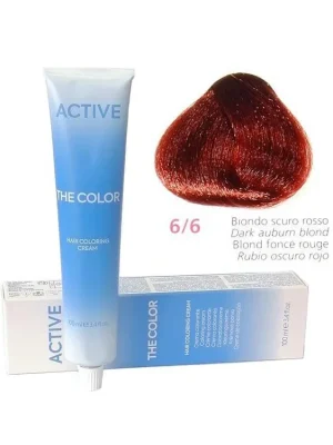 Ověřený ACTIVE The Color Permanentní barva na vlasy - Tmavě červená blond 6-6