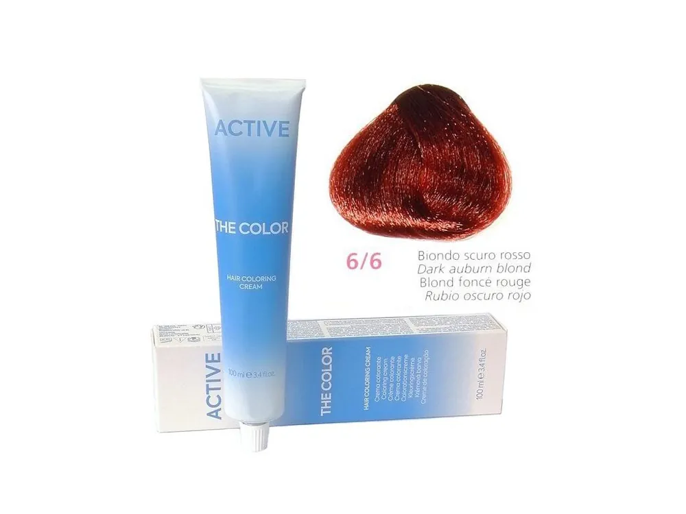 Ověřený ACTIVE The Color Permanentní barva na vlasy - Tmavě červená blond 6-6
