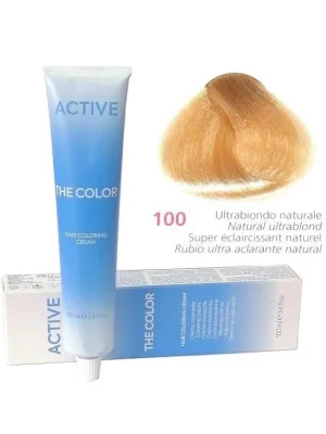 ACTIVE The Color Permanentní krémová barva na vlasy - Ultra blond přírodní 100 Cenová Bomba