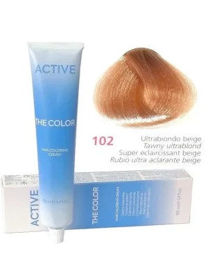 Levný ACTIVE The Color Permanentní krémová barva na vlasy - Ultra blond béžová 102