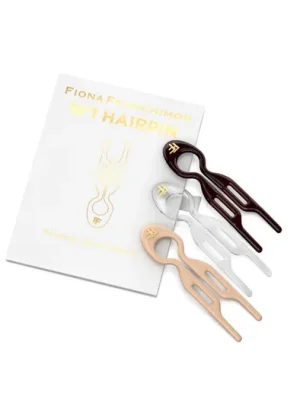 Fiona Franchimon Nº 1 Hairpin London Collection (Brown, Transparent, Soft Beige) 3 ks Nejlepší Cena