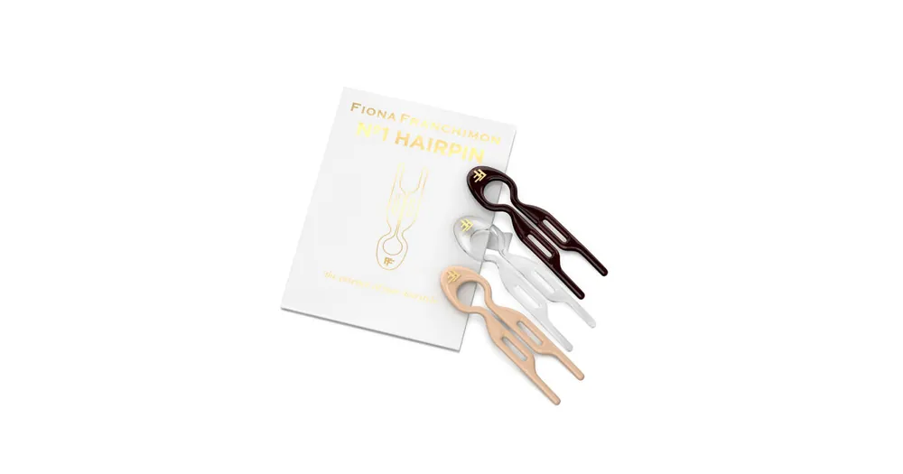 Fiona Franchimon Nº 1 Hairpin London Collection (Brown, Transparent, Soft Beige) 3 ks Nejlepší Cena
