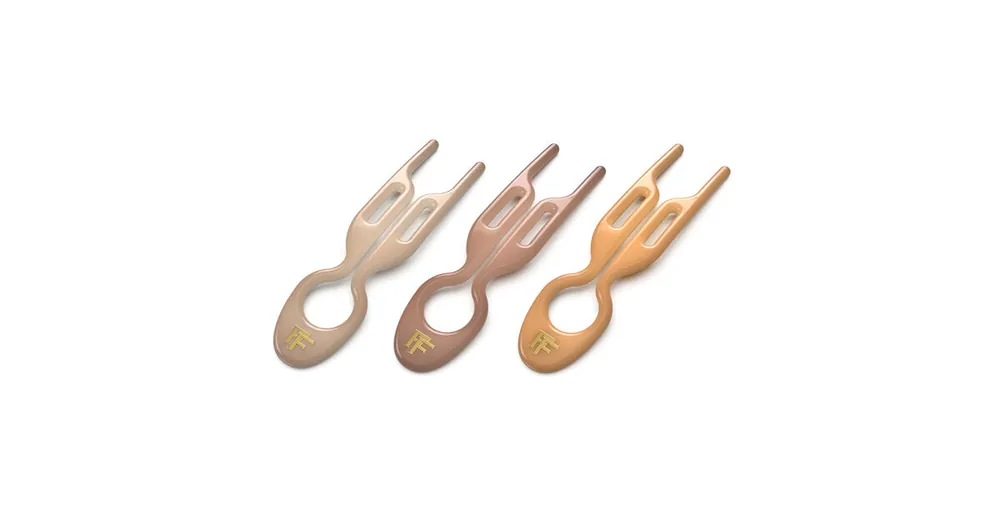 Nízká Cena Fiona Franchimon Nº 1 Hairpin Paris Collection (Satin Sand, Smooth Caramel, Soft Beige) 3 ks