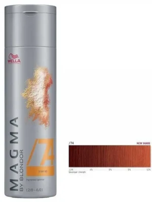 Expresní Doručení WELLA Professionals Magma By Blondor 120g - Melírovací barva č.74 hnědě červená