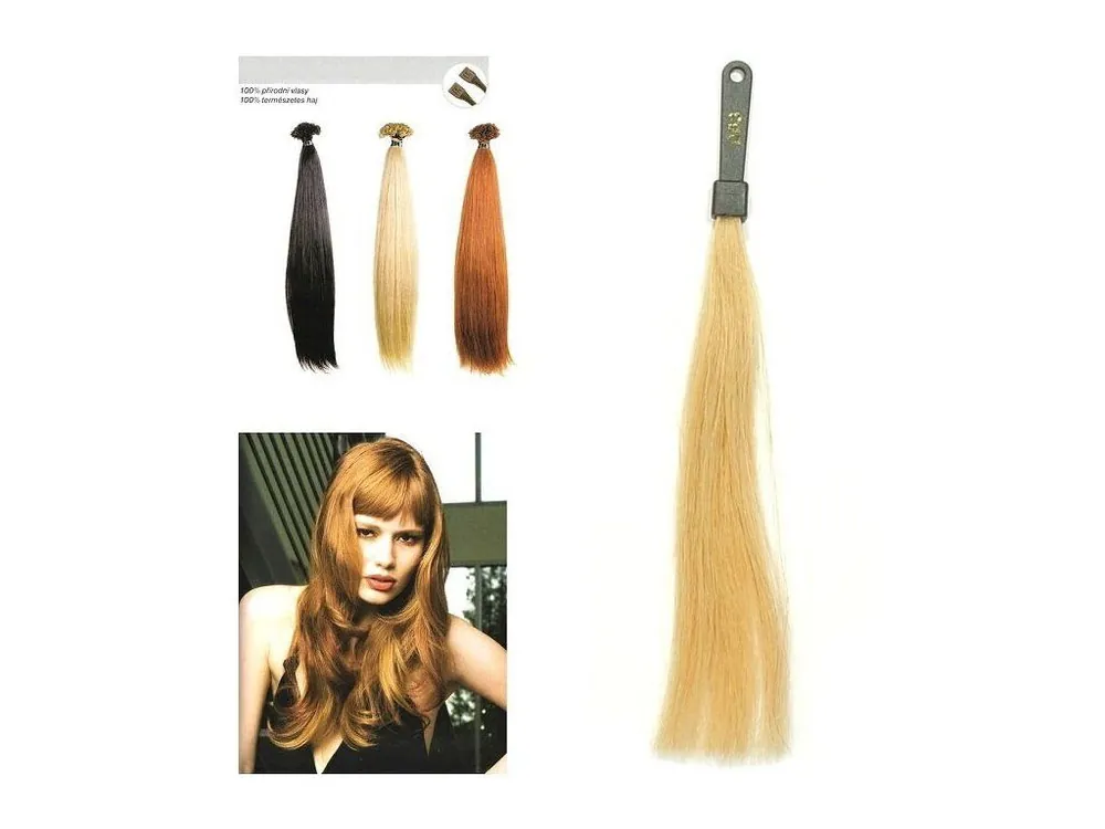 SO.CAP. Rovné vlasy Přírodní odstín 8001LC na prodloužení vlasů 35-40cm - blond DB3 Dokud Zásoby Vydrží
