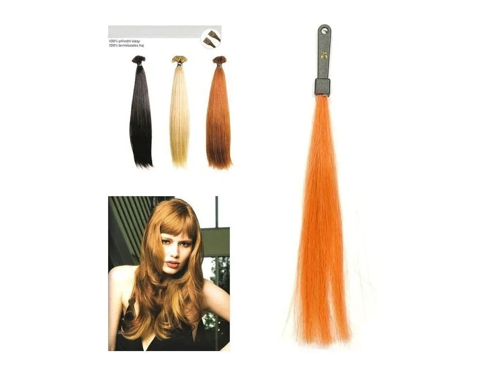 SO.CAP. Rovné vlasy Přírodní odstín 8001LC 35-40cm - intensiv měděná blond 21 Časově Omezené