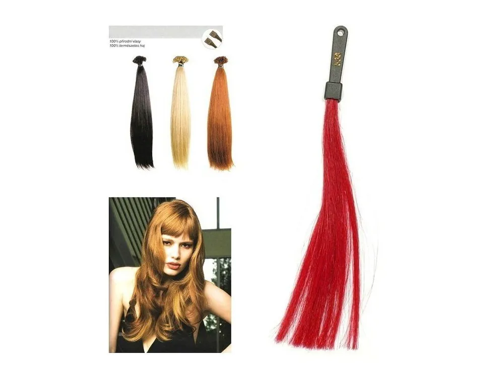 SO.CAP. Rovné vlasy Přírodní odstín 8001LC 35-40cm - rubínově intenziv červená 530 Jen Po Omezenou Doba