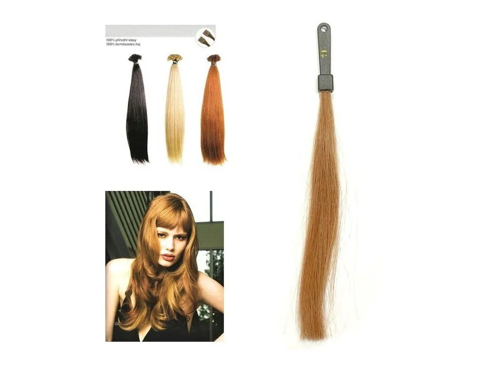 Originální SO.CAP. Rovné vlasy Přírodní odstín 8000L 50-55cm - tmavě zlatá blond 14