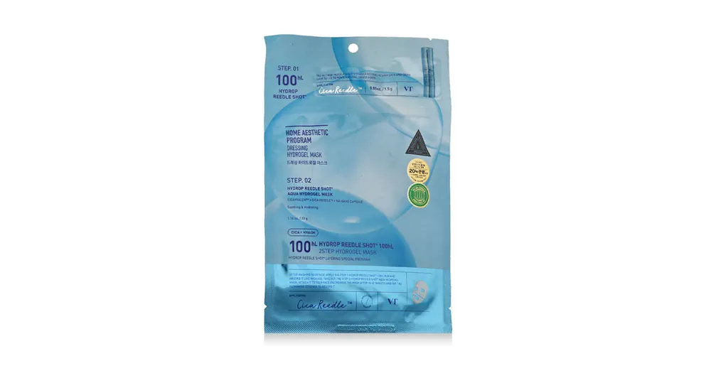 Pouze Dnes VT Cosmetics Hydrop Reedle Shot 100 hL 2 Step Hydrogel Mask 33 g .