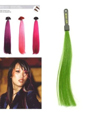 Ověřený SO.CAP. Rovné vlasy 8006F 50-55cm Fantazijní odstíny - Acid Green