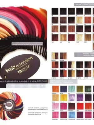 Časově Omezené SO.CAP. Hair Extension Vlasový vzorník 81 odstínů pramenů k prodloužení vlasů