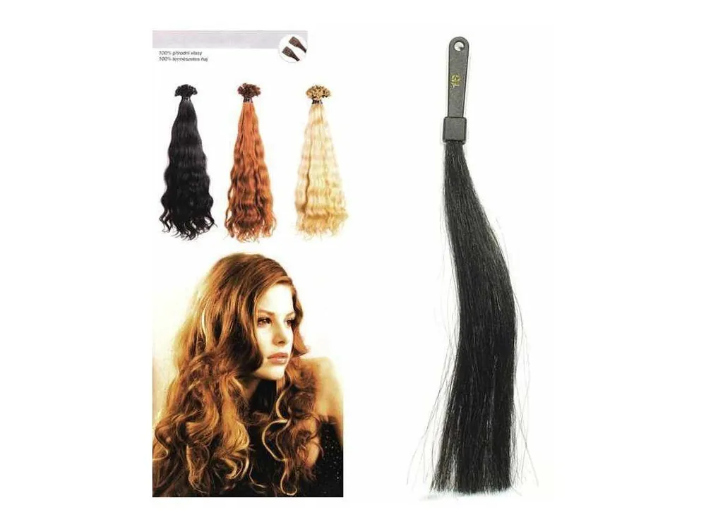 Akční Nabídka SO.CAP. Vlnité vlasy Přírodní odstín 8003MC 35-40cm - černá 1B