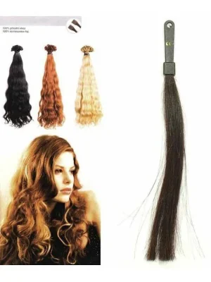 Vysoce Kvalitní SO.CAP. Vlnité vlasy Přírodní odstín 8003MC 35-40cm - tmavě hnědá 2