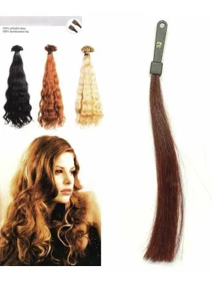 Autentický SO.CAP. Vlnité vlasy Přírodní odstín 8003MC 35-40cm - int. červeno hnědá 32