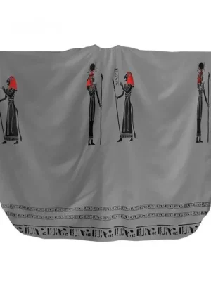 Vrácení Zdarma FOX Pláštěnky Kadeřnický střihací plášť Egypt - šedá
