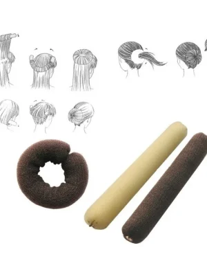 DUKO Pomůcky Kadeřnická vycpávka na drdoly zakončená patentkou 260mm - tmavá Levný