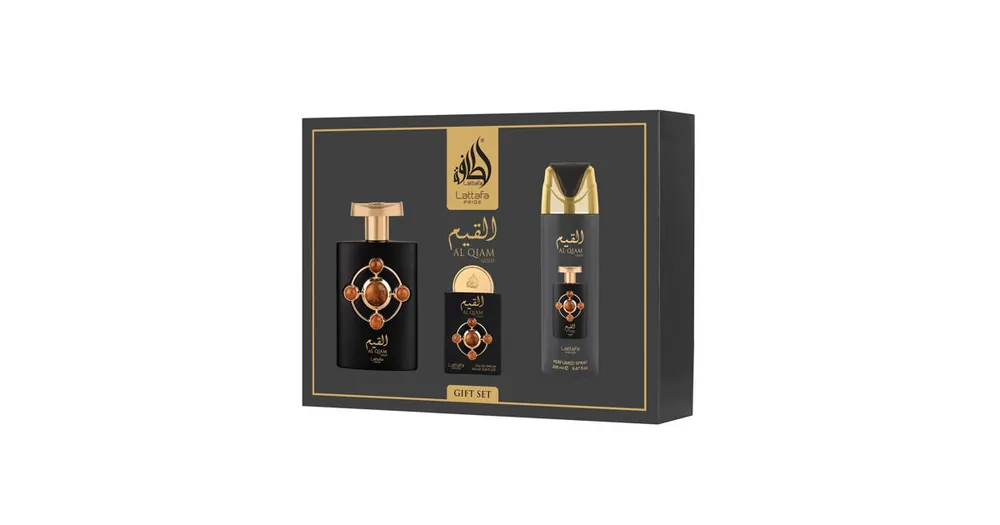 Přímo Od Výrobce Lattafa Pride Al Qiam Gold EDP 100 ml + EDP 20 ml + DEO ve spreji 200 ml UNISEX .