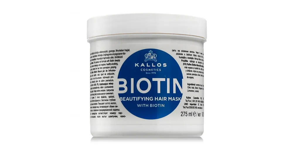 Kallos Biotin Hair Mask 275 ml . Dokud Zásoby Vydrží