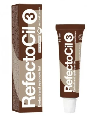 REFECTOCIL č.3 NATURAL BROWN - Profesionální barva na řasy, obočí a vousy 15ml - Hnědá Super Cena