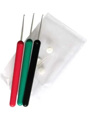 Akční Cena DUKO Pomůcky Sada 3ks kadeřnických háčků 0,75mm, 1mm a 1,25mm