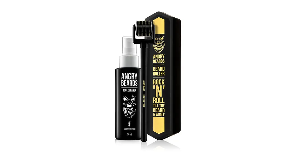 Nejlepší Volba Angry Beards Beard Roller + Tool Cleaner 50 ml