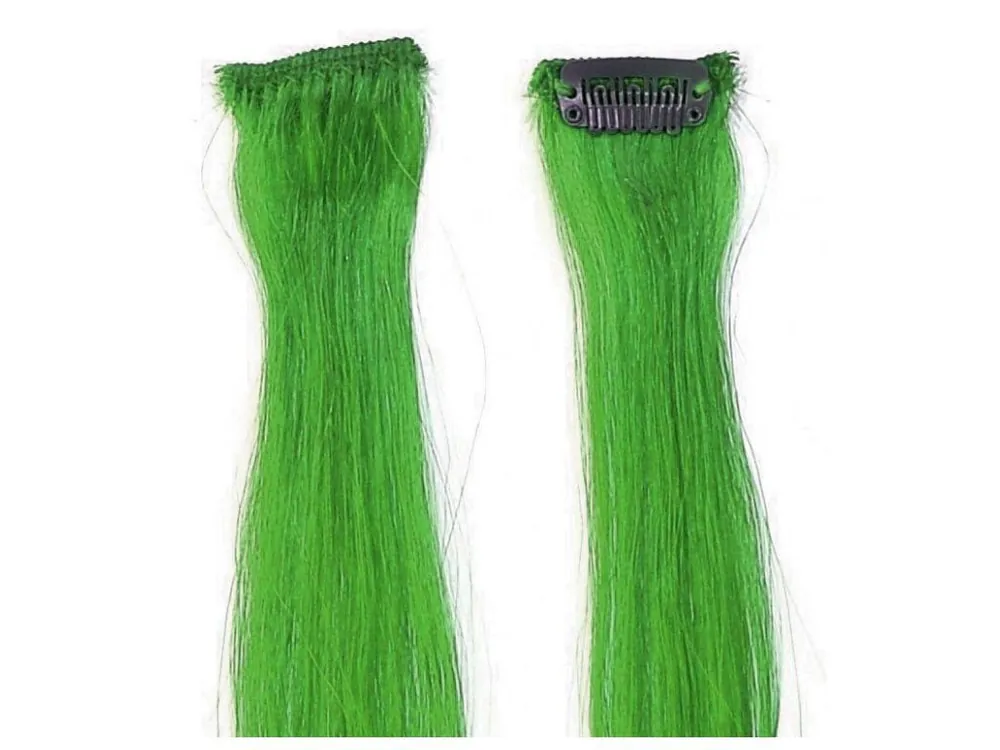 SIMPLY PERFECT Trendy 4ks - Vlasy na prodloužení Human Hair 47cm na sponě - Green Cenový Hit