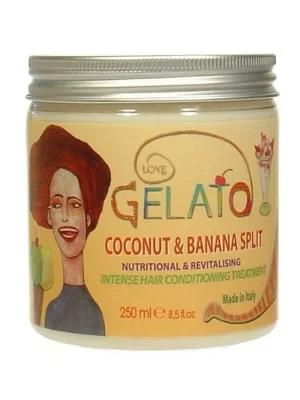 BES Gelato Hair Treatment Kokos a banán maska na poškozené vlasy 250ml Dokud Zásoby Vydrží