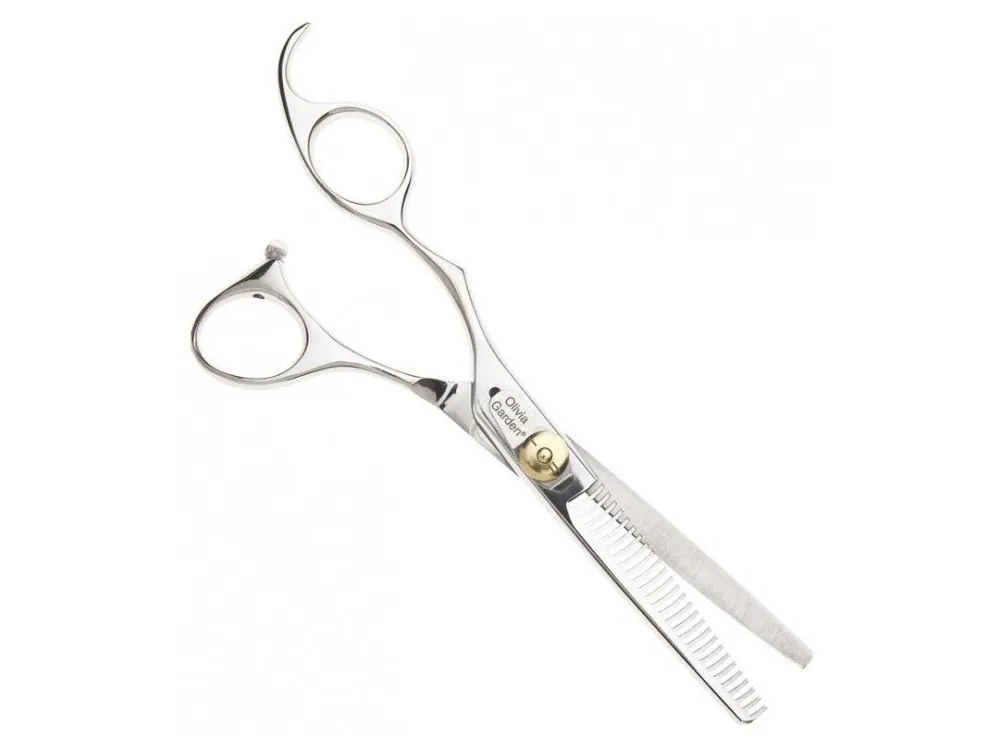 OLIVIA GARDEN SilkCut Profesionální efilační kadeřnické nůžky pro leváky6,35´ Left Originální