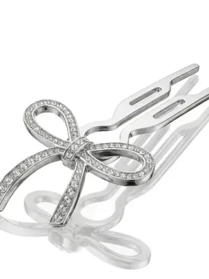 Nízká Cena Fiona Franchimon Nº 1 Hairpin Crystals By Swarovski (White Gold Finish) 1 ks  .