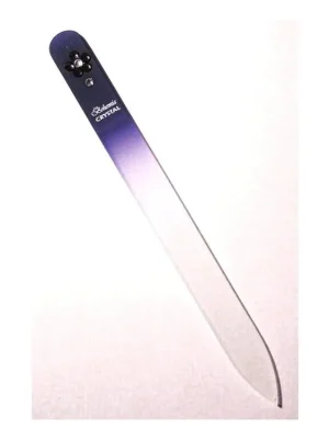 BOHEMIA CRYSTAL Skleněný pilník na nehty Swarovski - 140mm - modrý Akční Nabídka