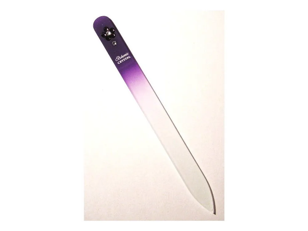 BOHEMIA CRYSTAL Skleněný pilník na nehty Swarovski - 140mm - fialový Hit Sezóny