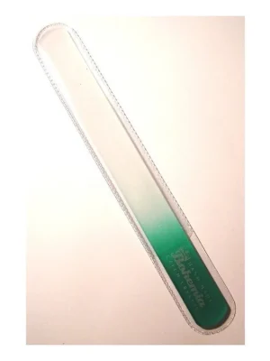 BOHEMIA CRYSTAL Velký skleněný pilník na nehty - 200mm - tmavě zelený Novinka