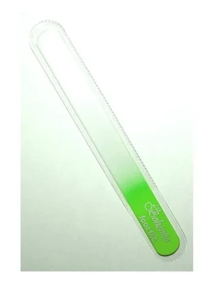 Jen Po Omezenou Doba BOHEMIA CRYSTAL Velký skleněný pilník na nehty - 200mm - sv. zelený