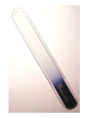 BOHEMIA CRYSTAL Velký skleněný pilník na nehty - 200mm - tmavě modrý Omezená Nabídka