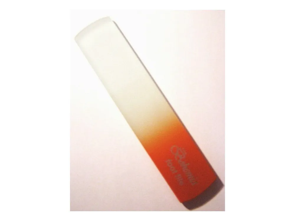 BOHEMIA CRYSTAL Škrabka na paty - dvojí hrubost -160mm - oranžová Hit Sezóny