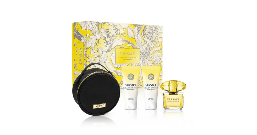 Odeslání Ihned Versace Yellow Diamond EDT 90 ml + SG 100 ml + BL 100 ml + kosmetická taška W