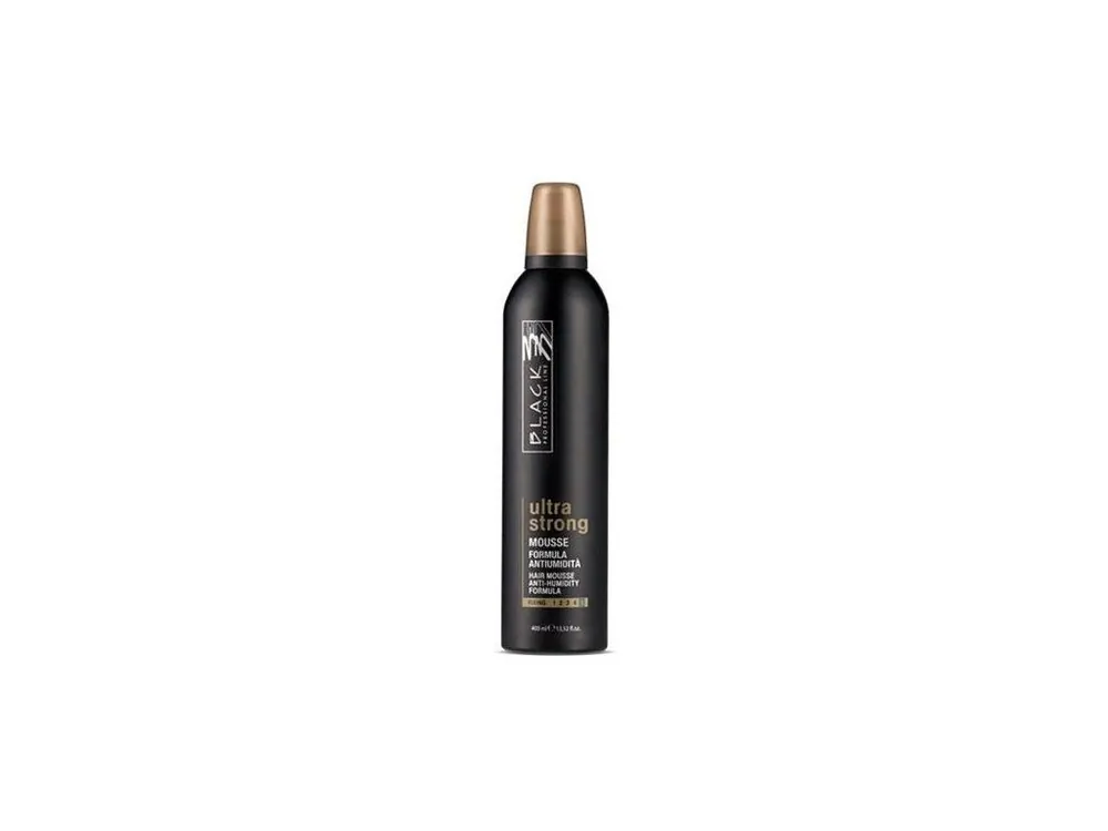 Hit Sezóny BLACK Styling Ultra Strong - pěnové tužidlo pro objem a lesk vlasů ultra tužící 400ml
