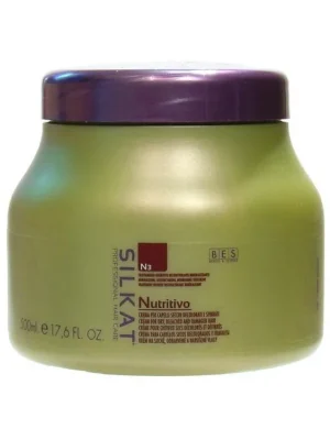 Akční Nabídka BES Silkat Nutritivo N3 Regenerační zábalová maska pro extrémně poškozené vlasy 500ml