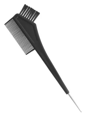 Pouze Dnes DUKO Pomůcky Kadeřnický štětec na barvení vlasů s hřebínkem a kovovým háčkem 21cm