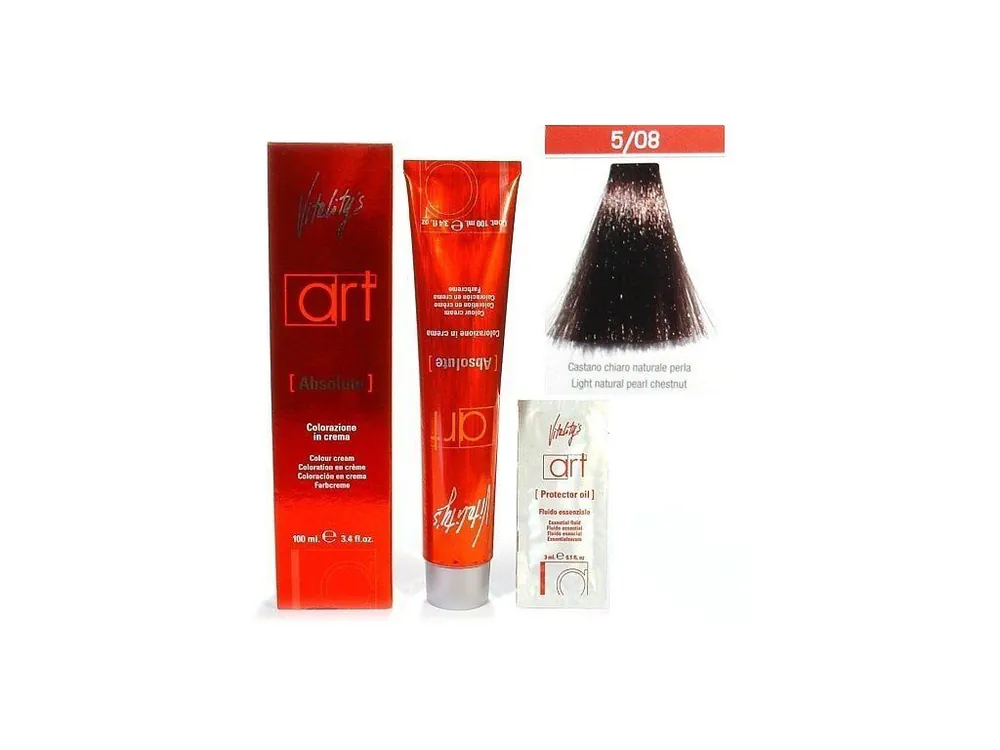 VITALITYS Art Absolute Light Natural Pearl Chesnut 5-08 - Barva na vlasy s leskem 100ml Rychlé Dodání