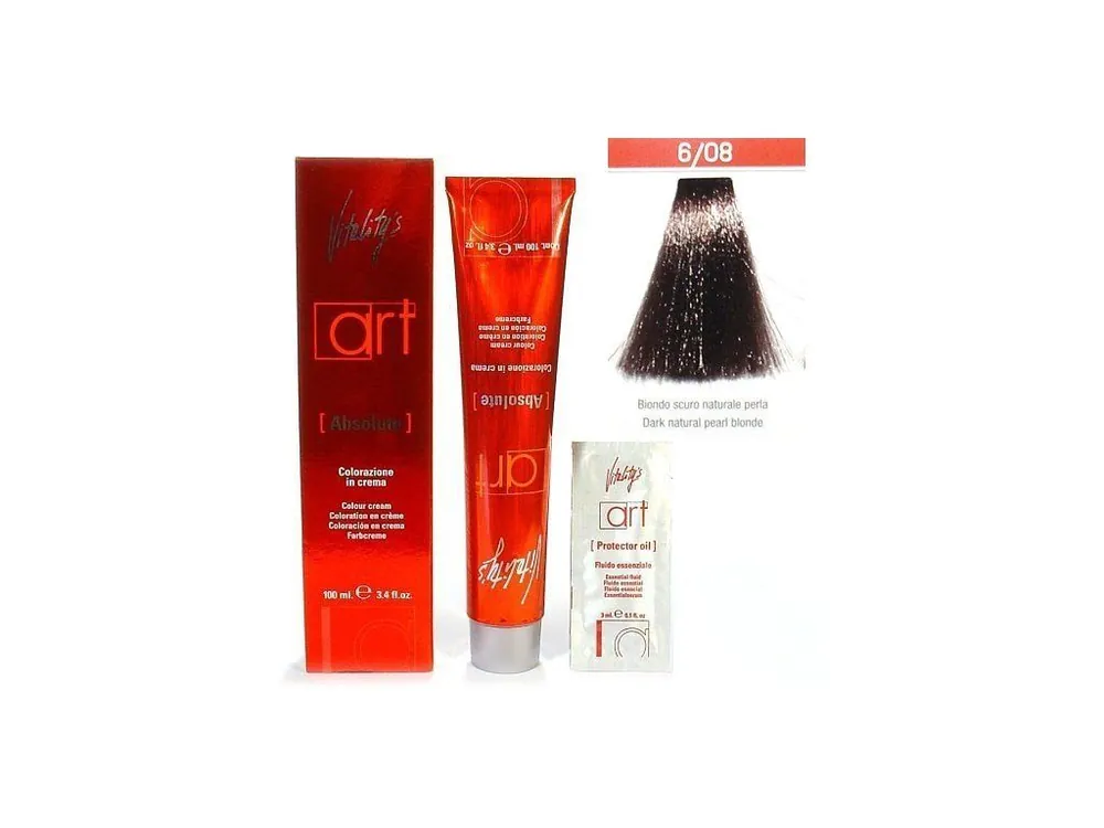 Značkový VITALITYS Art Absolute Dark Natural Pearl Chesnut 6-08 - Barva na vlasy s leskem 100ml