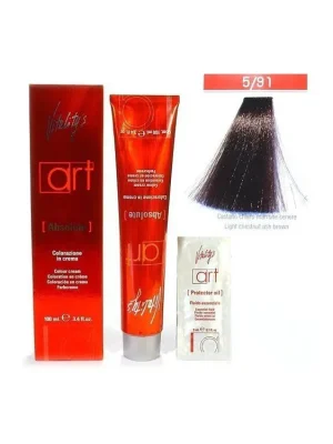 Sleva VITALITYS Art Absolute Light Chesnut Ash Brown 5-91 - Barva na vlasy s leskem 100ml