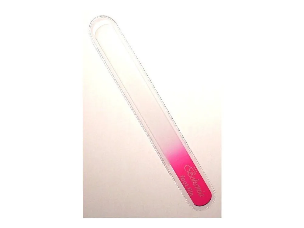 BOHEMIA CRYSTAL Velký skleněný pilník na nehty - 200mm - růžový Odeslání Ihned
