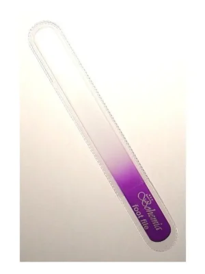 Jen Po Omezenou Doba BOHEMIA CRYSTAL Velký skleněný pilník na nehty - 200mm - fialový