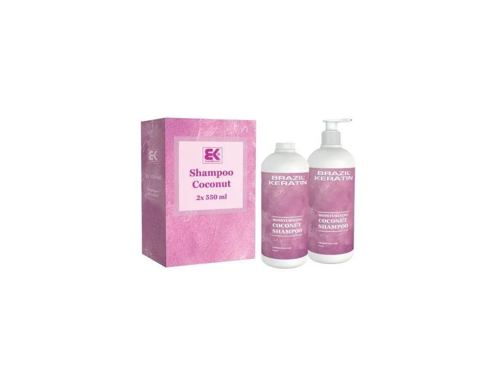 Pouze Dnes BRAZIL KERATIN Shampoo Coco čistící a hloubkově regenerující keratinový šampon 2x550ml