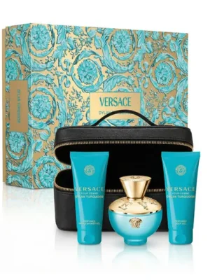 Versace Pour Femme Dylan Turquoise EDT 100 ml + SG 100 ml + BG 100 ml + kosmetická taška W Levný